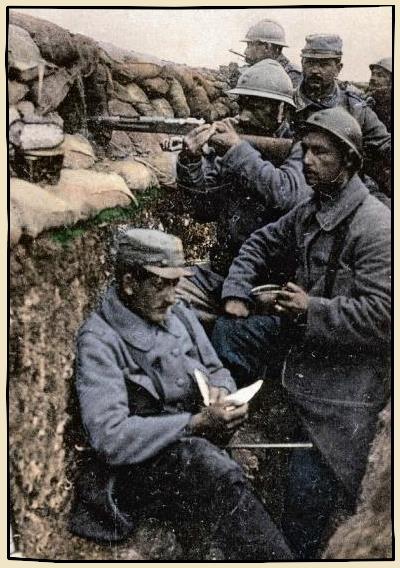 courrier dans les tranchées de la Grande guerre